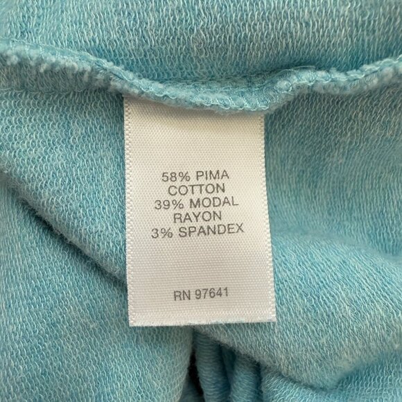 J. Jill Pure Jill Crewneck Knit Sweater Pullover Women's Large Blue Pockets Cozy - Picture 12 of 13